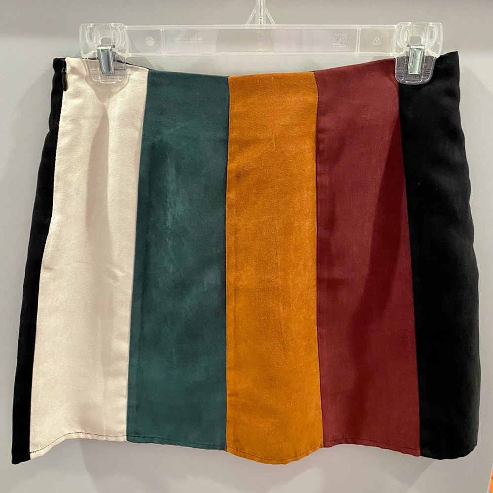 Gianni Bini Colorblock Mini Skirt